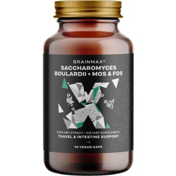 BrainMax Saccharomyces boulardii + utazási probiotikumok MOS és FOS 90 kupakkal kép