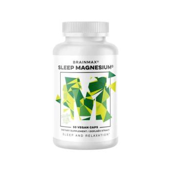 BrainMax Sleep Magnesium®, 320 mg, 50 kapszula (Magnézium, GABA, L-theanin, B6-vitamin, meggylé) kép