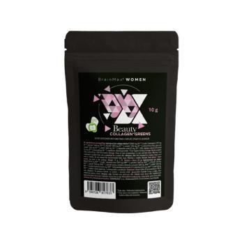 BrainMax Women Beauty Collagen Greens, Zelené jablko, 300 g kép