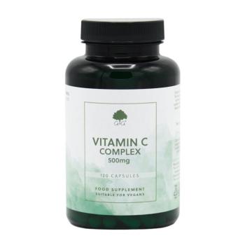 C-vitamin 500mg csipkebogyóval és acerolával 120 kapszula – G&G kép