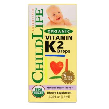 ChildLife Essentials Bio K2-vitamin, Vadbogyós gyümölcsök, 7,5 ml kép