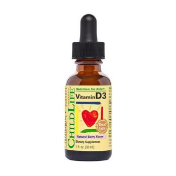 ChildLife Essentials Vitamin D3, přírodní lesní plody, 30 ml kép
