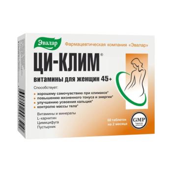CI-KLIM® BIO étrend-kiegészítő (menopauza egyensúlyban) – 60 tabletta – Evalar kép