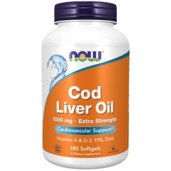 Cod Liver Oil, Extra Strength 1,000 mg 180 Softgels kép