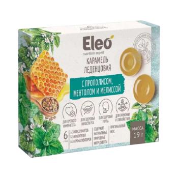 ELEO cukorkák propolisszal, mentollal és citromfűvel – 6 db / 19 g kép
