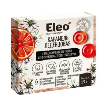 ELEO karamellás cukorka grapefruittal és feketekömény-olajjal – 6 db / 19 g kép