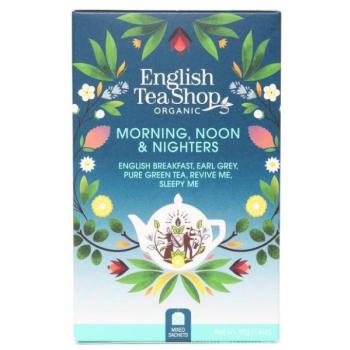 English Tea Shop Bio Reggeli, délutáni és éjszakai teaválogatás, 40 g, 20 db ETS20 kép