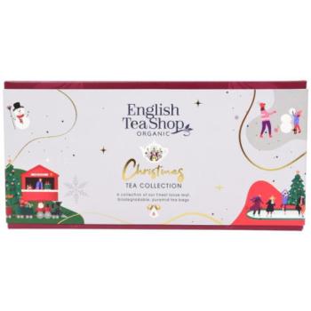 English Tea Shop karácsonyfa, 6 figura, 6 teapiramis, Fehér varázslat kép