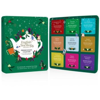 English Tea Shop Prémium karácsonyi zöld kollekció 108 g, 72 db bio ETS72 kép