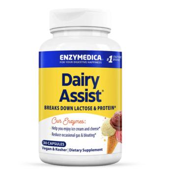 Enzymedica Dairy Assist, laktóz emésztést támogató enzimek, 30 kapszula kép