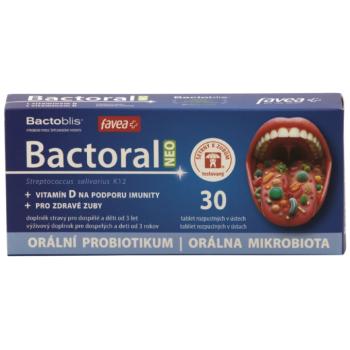 Favea Bactoral Neo, szájon át szedhető probiotikum, 30 tabletta kép