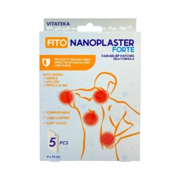 Fito Nanoplast Forte – tapasz izom- és ízületi fájdalomra – 5 db – Vitateka kép