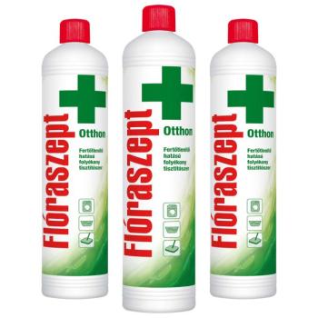 Flóraszept Otthon fertőtlenítő hatású folyékony tisztítószer, 3x1000 ml kép