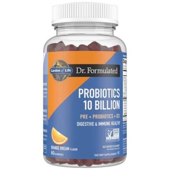 Garden of Life Dr. Formulated Probiotics 10 miliard, orange dream, 60 gumových bonbónů kép