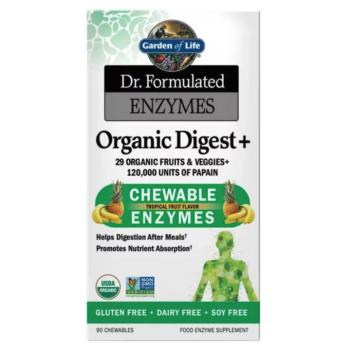 Garden of Life Enzymes Organic Digest+ Gummies, emésztést segítő, 90 rágótabletta kép