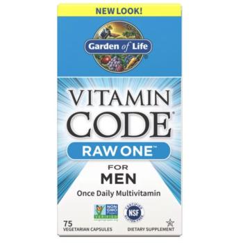 Garden of Life Vitamin Code Men Nyers egy férfi, Multivitamin férfiaknak, 75 Növényi kapszula kép