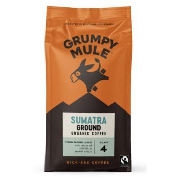 Grumpy Mule Sumatra darált kávé, 100% Arabica, őrölt kávé, bio, 200 g kép