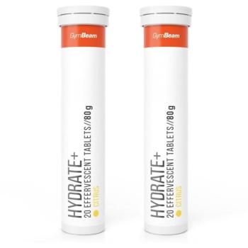 GymBeam Hydrate+ citrus, 2×20 pezsgőtabletta kép