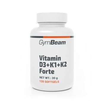 GymBeam Vitamin D3+K1+K2 Forte kép