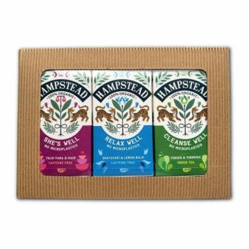 Hampstead Tea BIO dárkový balíček výběr wellness čajů 3 × 20 ks