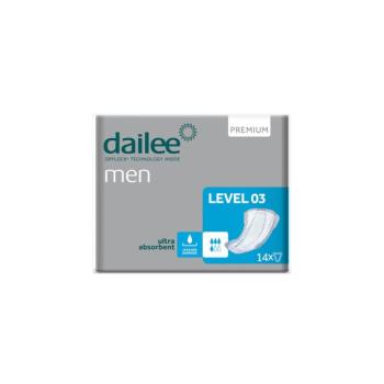 Inkontinencia betét férfiaknak, Dailee Men Level 03 Prémium 15db, 738ml kép