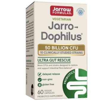 Jarro-Dophilus Ultra Gut Rescue, probiotikumok, 50 milliárd, 10 törzs, 60 zöldség kapszula kép