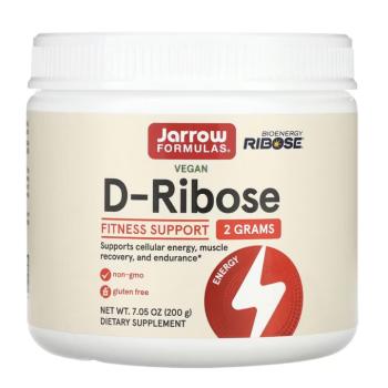 Jarrow formulák, D-ribóz por, D-ribóz por, 200 g kép
