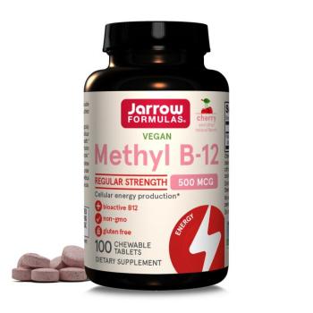 Jarrow Methyl B-12 cseresznye, cseresznye, 500 mcg, 100 rágótabletta kép