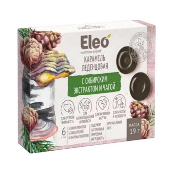 Karamellcukorkák szibériai kivonattal és chagával - 6 db/19 g - ELEO kép