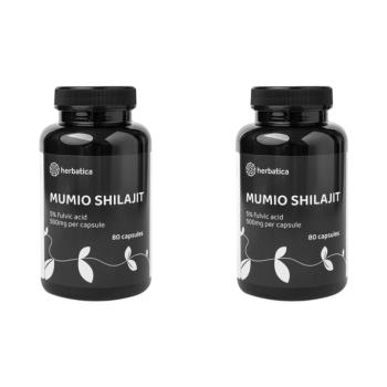 Kedvezményes szett: 2 x Shilajit – tisztított prémium mumio (500 mg) – 80 kapszula – Herbatica