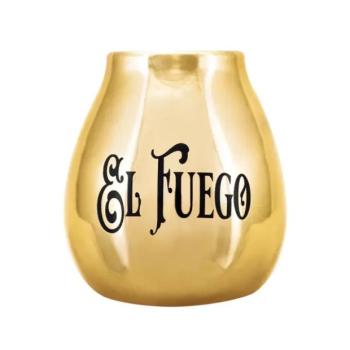 Kerámia kalapács El Fuego logóval (arany) 350 ml kép