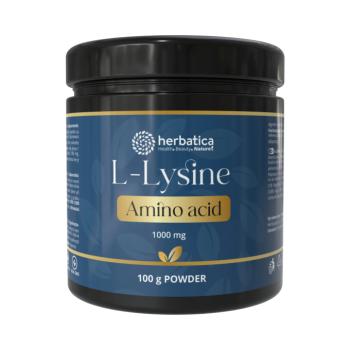 L-lizin – 100 g por – Herbatica kép