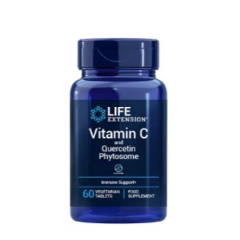 Life Extension C-vitamin és kvercetin fitoszoma, C-vitamin kvercetinnel, 60 gyógynövény tabletta kép