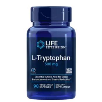 Life Extension L-triptofán 500mg, 90 Növényi kapszula kép