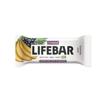 LifeFood - Lifebar acai szelet banánnal BIO, RAW, 40 g kép