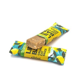 LifeFood - Lifebar Oat Snack szelet citrom, BIO, 40 g kép