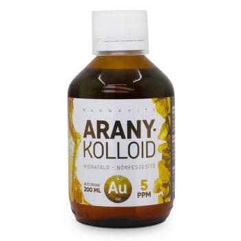 Mannavita Aranykolloid 5 PPM, 200ml - ÜVEGES kép