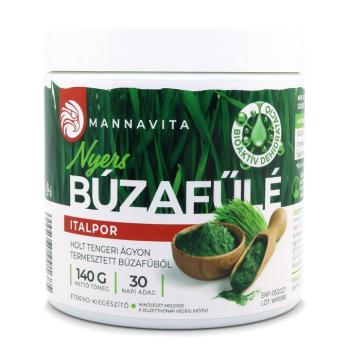 Mannavita nyers BÚZAFŰLÉ italpor Gluténmentes, 140g (3 db) kép