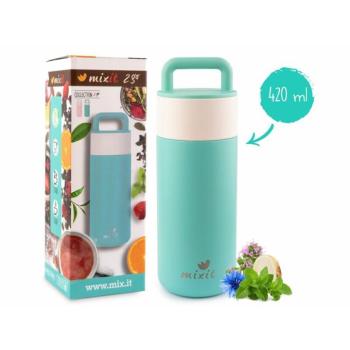 Mixit 2go - termosz teaszűrővel 420 ml (mentazöld) kép