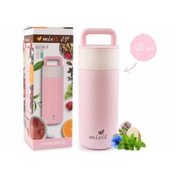 Mixit 2go - termosz teaszűrővel 420 ml (pink) kép