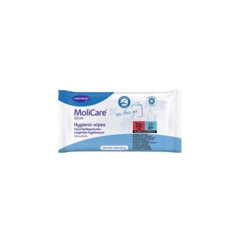 Molicare Skin fekvőbeteg nedves higiéniai mosdató-, törlőkendő, 10db kép