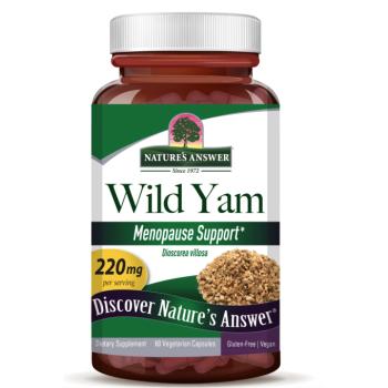 Nature's Answer Wild Yam, kivonat, 220 mg, 60 db növényi kapszula kép