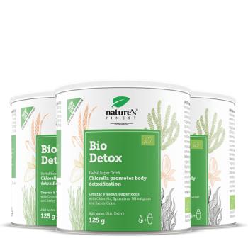 Nature's Finest Bio Detox Bundle | bio spirulina, chlorella, búzafű, árpafű | napi detox támogatás, emésztés, vitalitás | zöld keverék kép