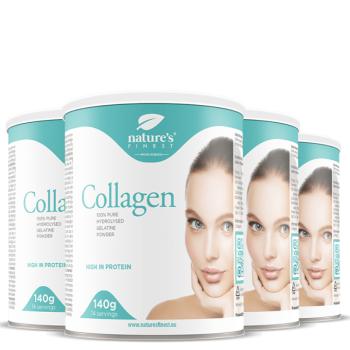 Nature's Finest Collagen Powder 2+2 | tiszta hidrolizált kollagénpor | II-es típusú kollagén a bőr rugalmasságáért, ízületekért és vitalitásért kép