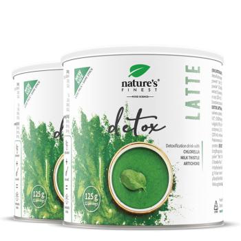 Nature's Finest Detox Latte | szuperétel detox latte a test tisztításához | chlorella + máriatövis + articsóka az emésztésre, puffadásra és testsúlyra kép