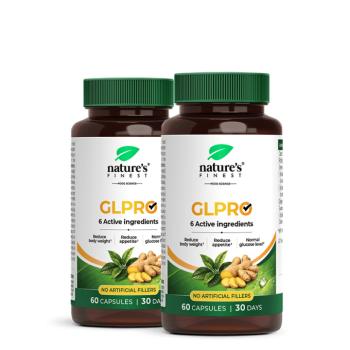 Nature's Finest GLPRO Bundle | súlykontrollt támogató étrend-kiegészítő étvágyra + vércukortámogatásra | szentjánoskenyér, nopal, zöld tea, guarana + kép