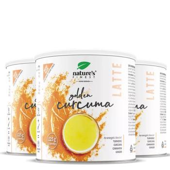 Nature's Finest Golden Curcuma Latte | golden milk kurkumás latte | napi wellness, emésztési egyensúly, természetes energia | zab béta-glükán, gyömbér kép