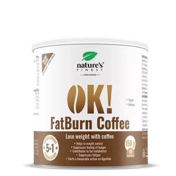 Nature's Finest OK!FatBurn Coffee | funkcionális fogyókávé étvágykontrollhoz | L-karnitin + guarana az anyagcseréért és energiáért kép