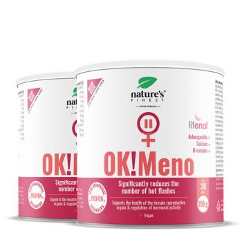 Nature's Finest OK!Meno | hormonális egyensúly és menopauza támogatás | hőhullámok, éjszakai izzadás, hangulat és stressz támogatása | napi menopauza kép