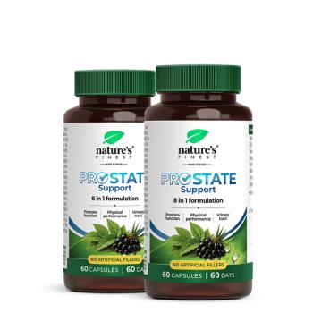 Nature's Finest PROSTATE Support Pack | prosztata, húgyúti és férfi vitalitás támogatása | napi 8 az 1-ben formula kép